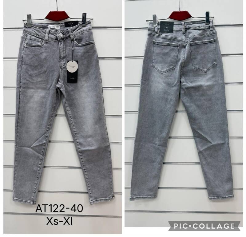 Spodnie damskie jeansy Roz XS-XL, 1 Kolor Paczka 10 szt