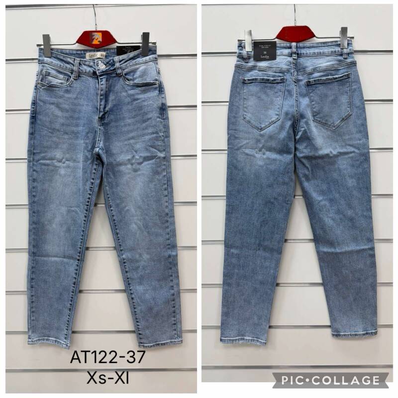 Spodnie damskie jeansy Roz XS-XL, 1 Kolor Paczka 10 szt