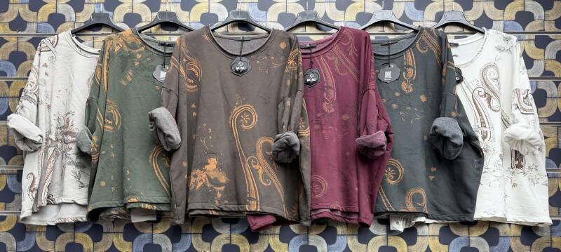 Bluzki damskie (Włoskie produkt) Roz Standard, Mix Kolor Paczka 5 szt