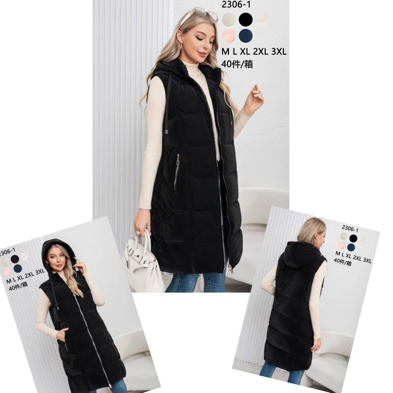 Kamizelki damskie Roz M-3XL, Mix Kolor .Paczka 5 szt 1