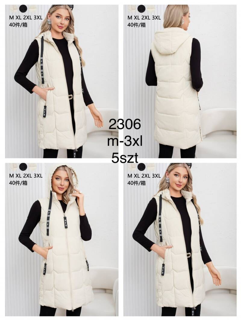 Kamizelki damskie Roz M-3XL, Mix Kolor .Paczka 5 szt