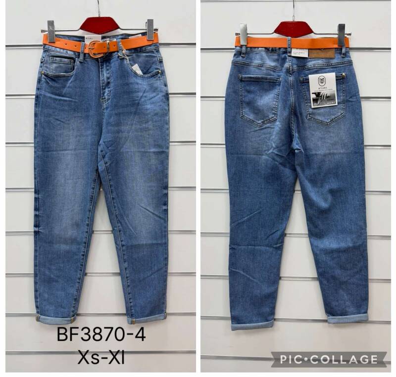 Spodnie damskie jeansy Roz XS-XL, 1 Kolor Paczka 10 szt