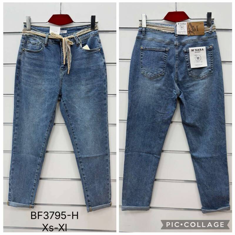 Spodnie damskie jeansy Roz XS-XL, 1 Kolor Paczka 10 szt