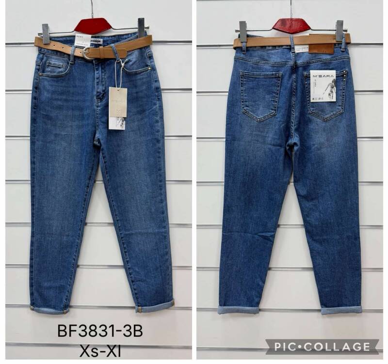 Spodnie damskie jeansy Roz XS-XL, 1 Kolor Paczka 10 szt