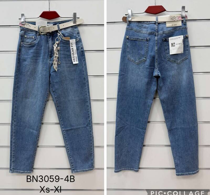 Spodnie damskie jeansy Roz XS-XL, 1 Kolor Paczka 10 szt