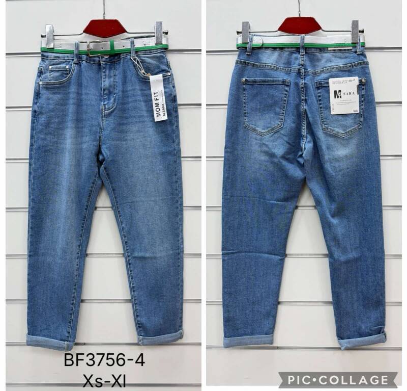 Spodnie damskie jeansy Roz XS-XL, 1 Kolor Paczka 10 szt