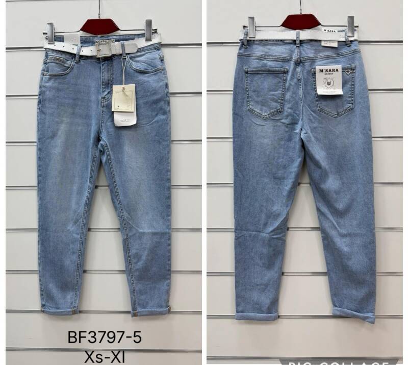 Spodnie damskie jeansy Roz XS-XL, 1 Kolor Paczka 10 szt