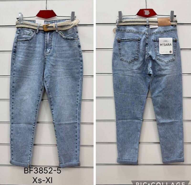 Spodnie damskie jeansy Roz XS-XL, 1 Kolor Paczka 10 szt 1