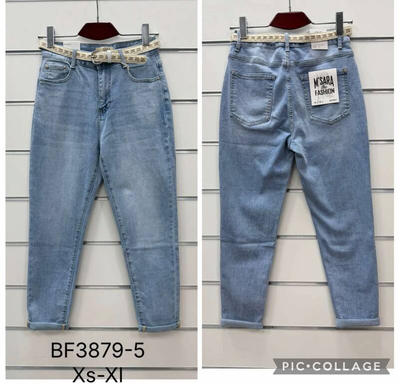 Spodnie damskie jeansy Roz XS-XL, 1 Kolor Paczka 10 szt