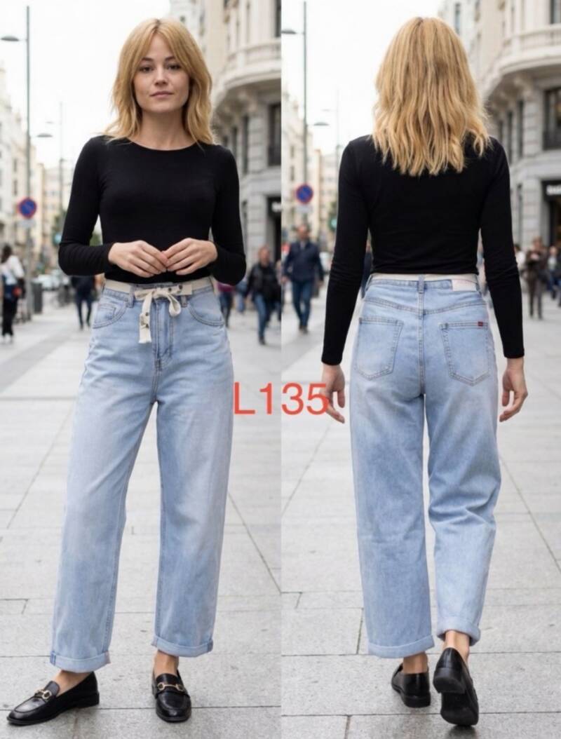 Spodnie damskie jeansy Roz XS-XL, 1 Kolor Paczka 10 szt