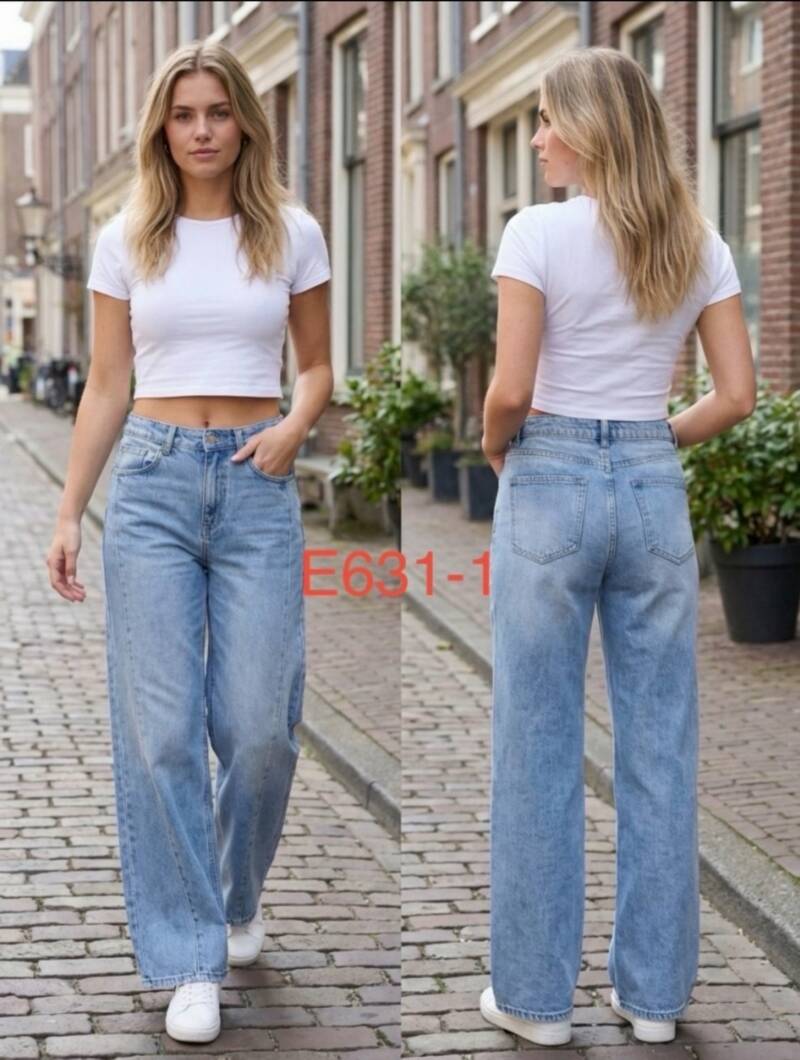 Spodnie damskie jeansy Roz XS-XL, 1 Kolor Paczka 10 szt