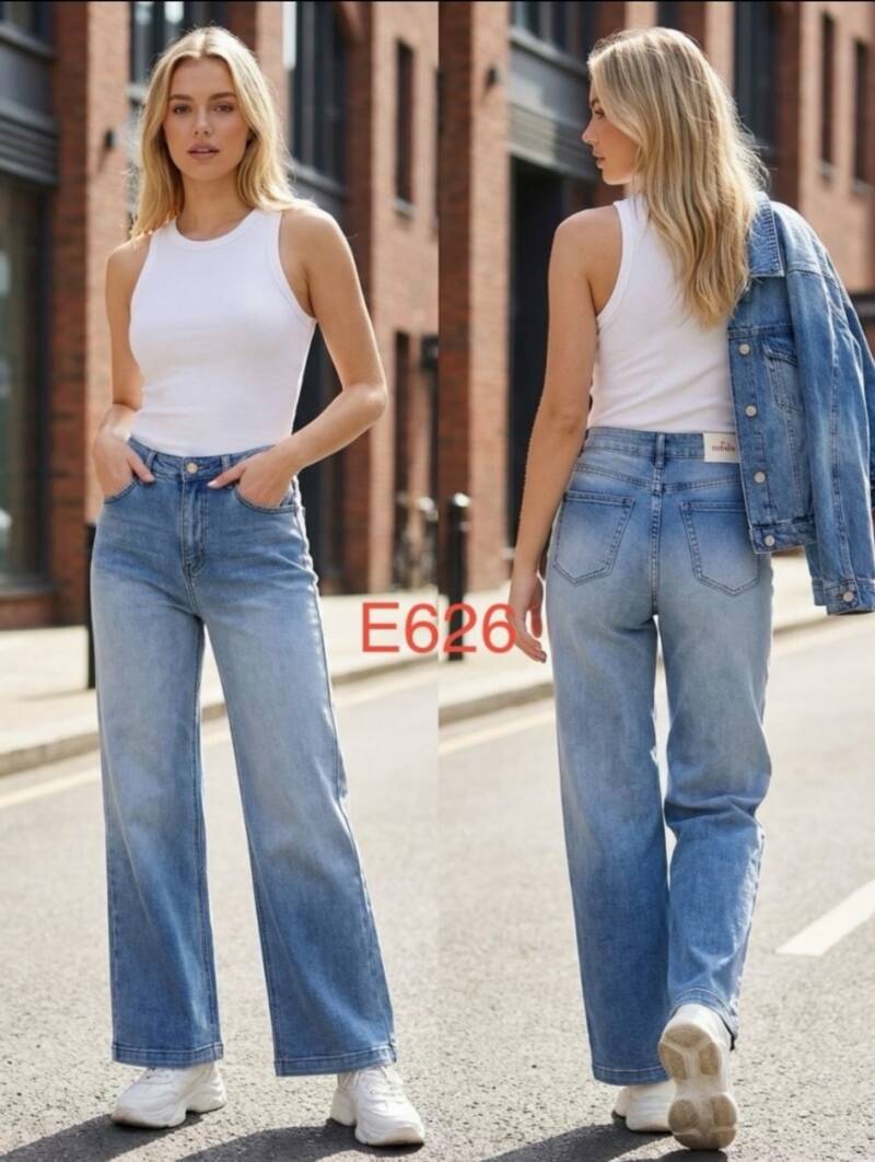 Spodnie damskie jeansy Roz XS-XL, 1 Kolor Paczka 10 szt