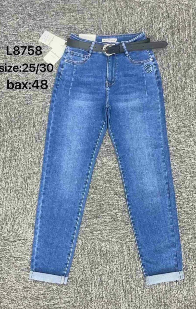 Kurtki damskie jeansy Roz 25-30, 1 Kolor Paczka 12 szt