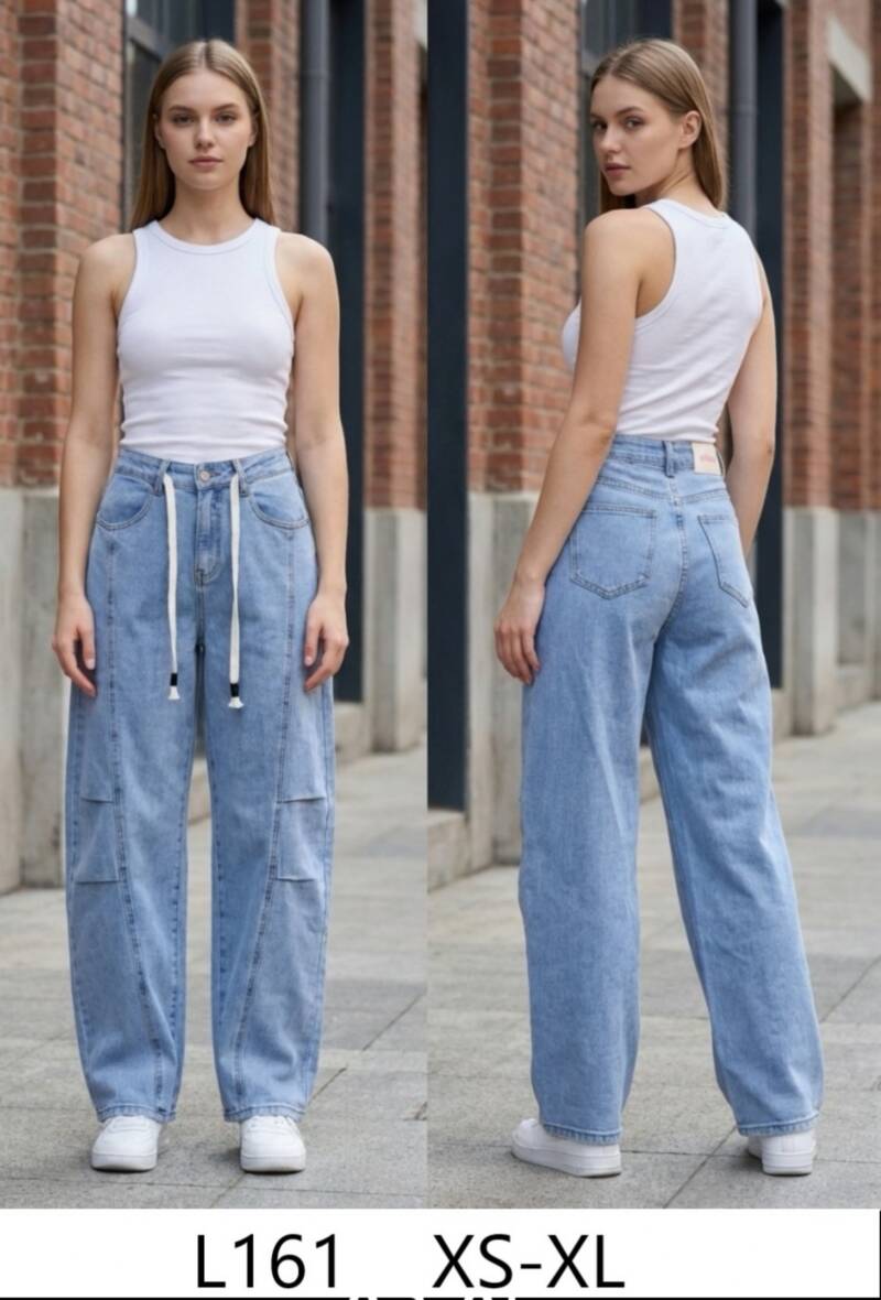 Spodnie damskie jeansy Roz XS-XL, 1 Kolor Paczka 10 szt