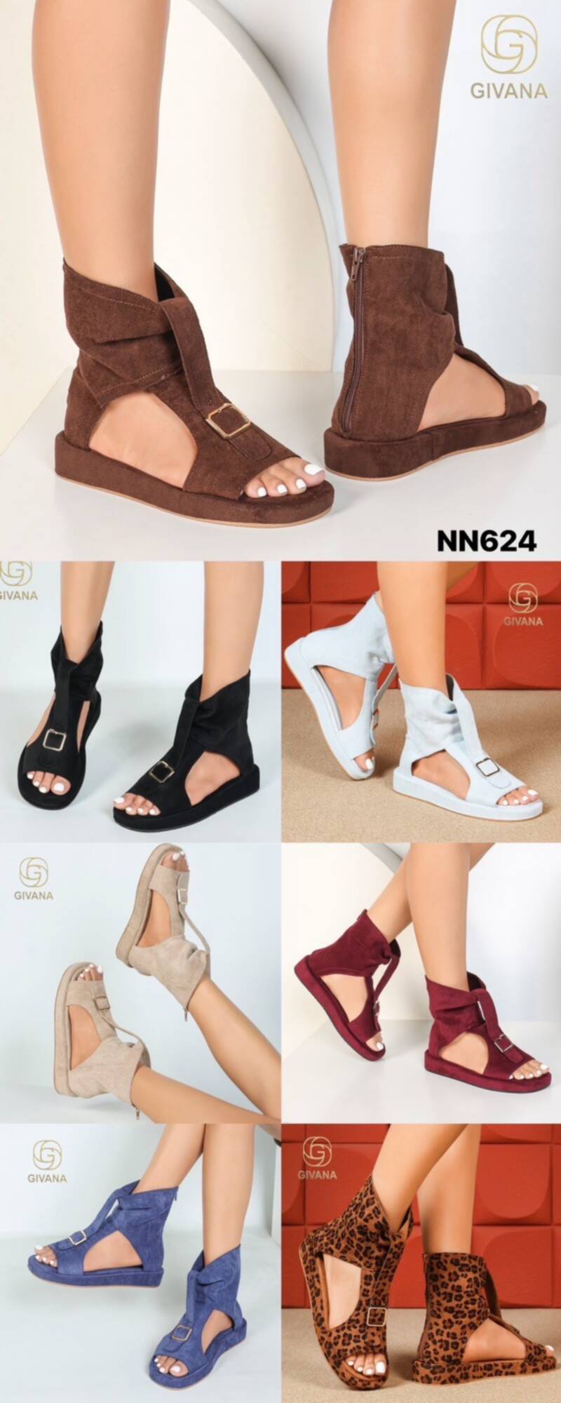 Sandały płaskie Damskie Roz 36-41/ 12 par 1