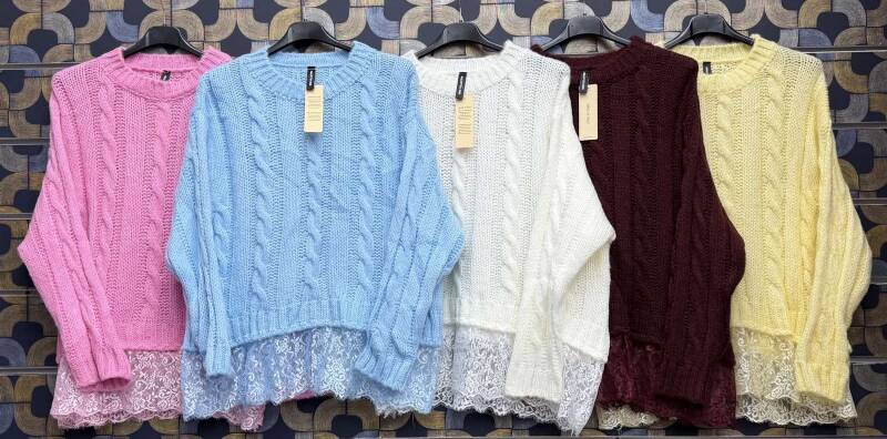  Swetry damskie (Włoskie produkt) Roz Standard, Mix Kolor Paczka 5 szt