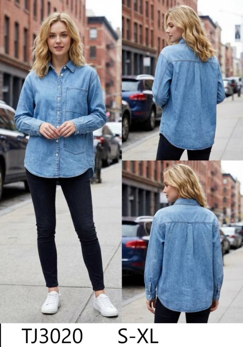 Kurtki damskie jeansy Roz S-XL, 1 Kolor Paczka 12 szt 1