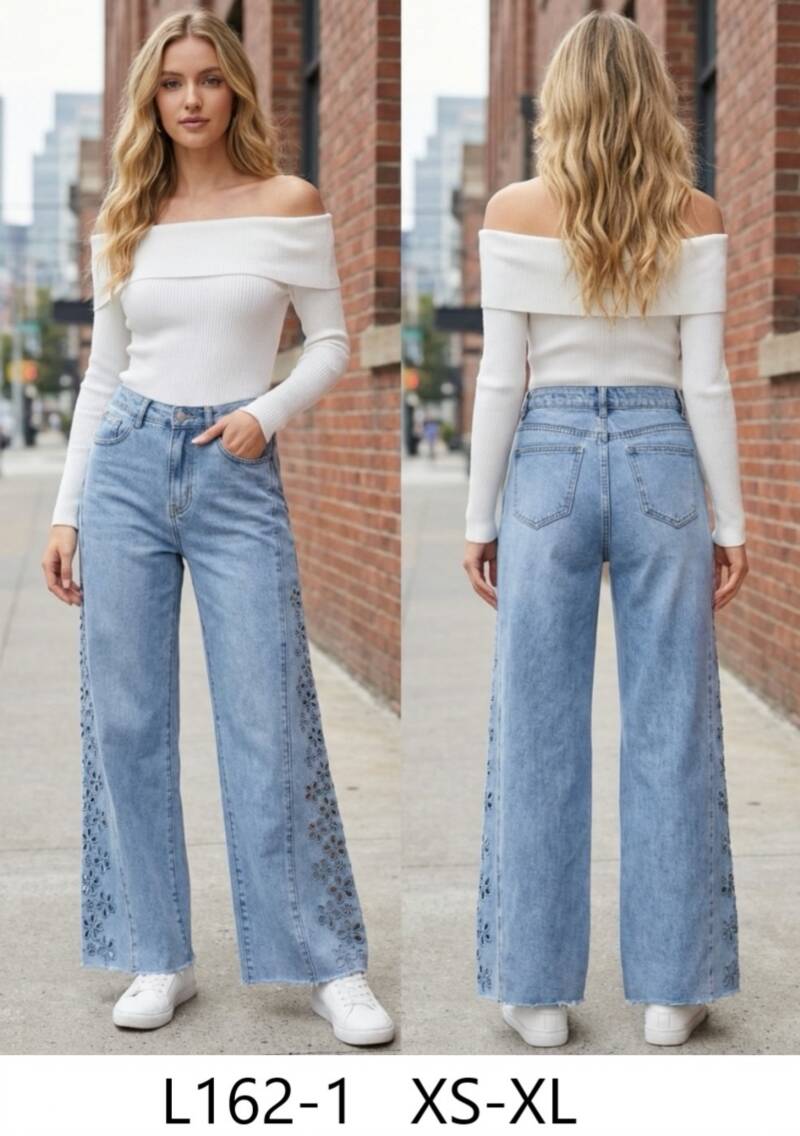 Spodnie damskie jeansy Roz XS-XL, 1 Kolor Paczka 10 szt