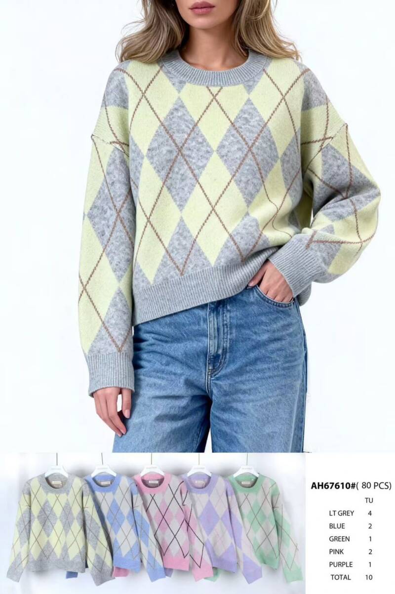 Swetry damskie (Francja produkt) Roz Standard , Mix Kolor .Paczka 10 szt