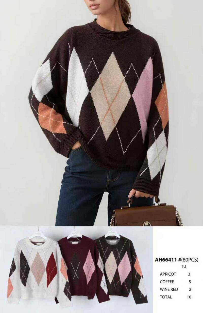 Swetry damskie (Francja produkt) Roz Standard , Mix Kolor .Paczka 10 szt