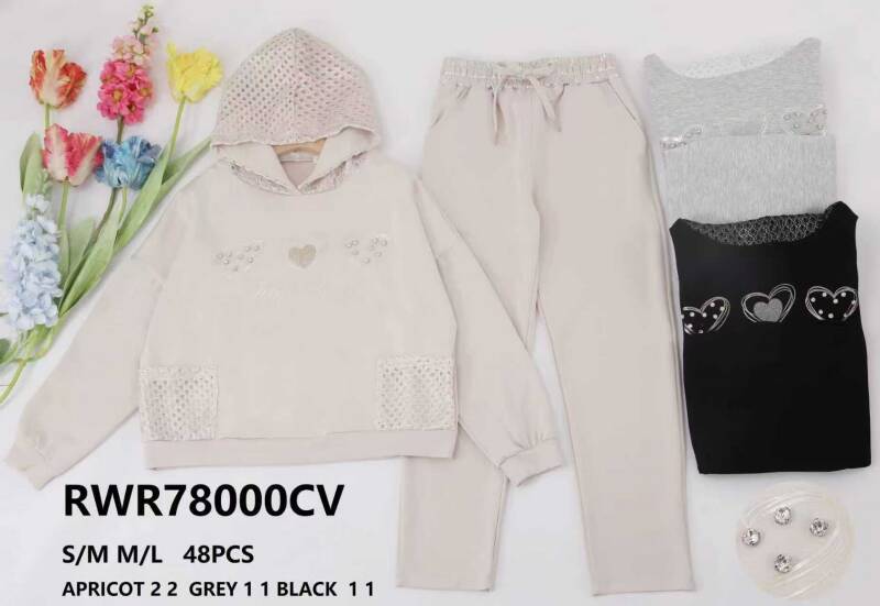 Komplet damskie (Francja produkt) Roz Standard , Mix Kolor .Paczka 8 szt