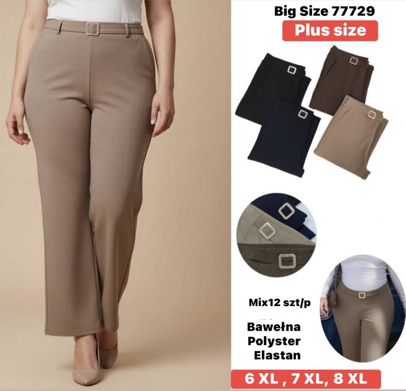 Spodnie damskie Roz 6XL-8XL, Mix Kolor Paczka 12 szt