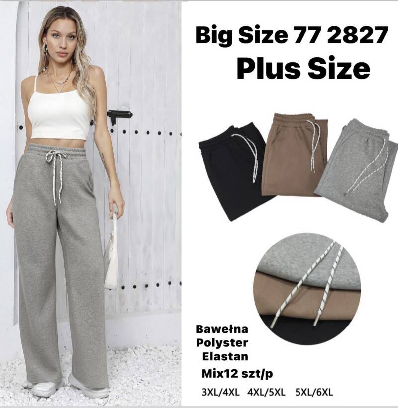 Spodnie duże rozmiary damskie Roz 3XL-6XL, Mix Kolor Paczka 12 szt
