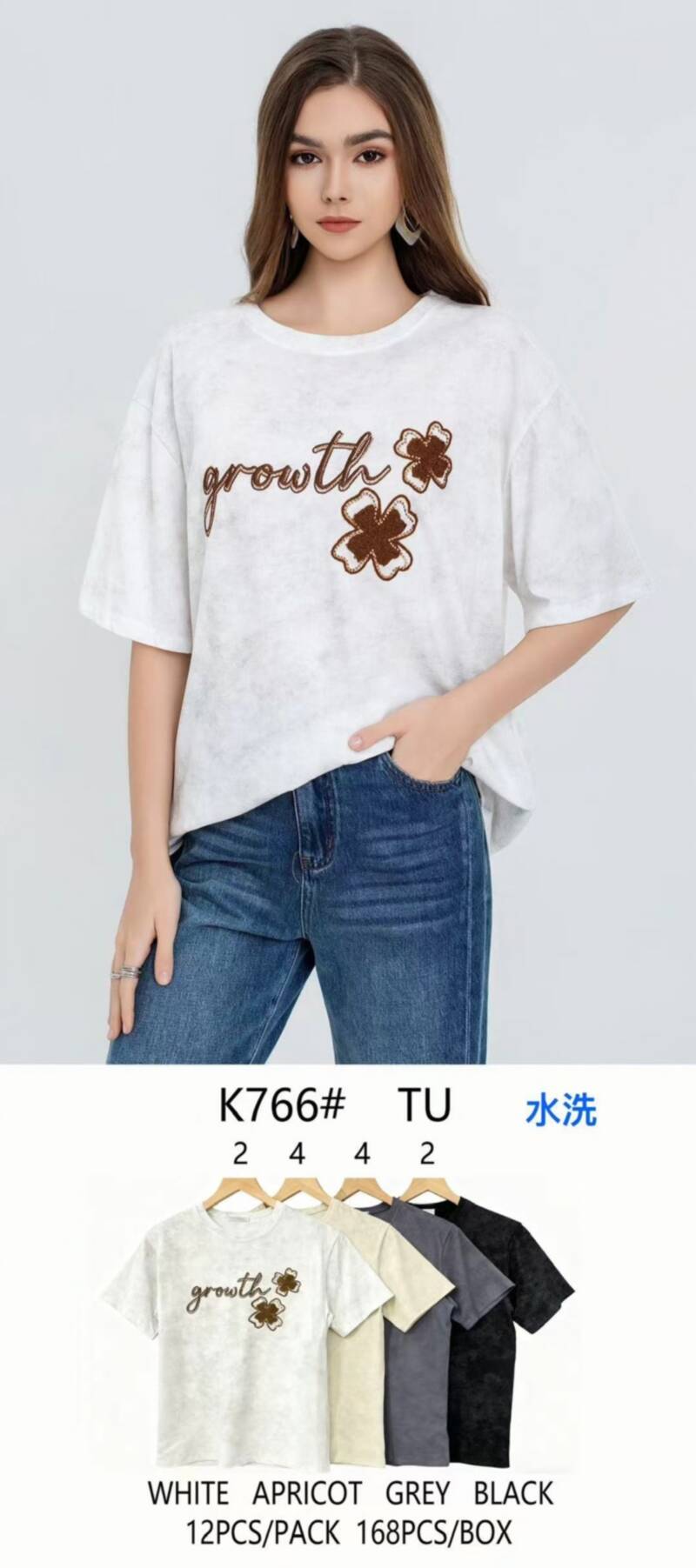 Bluzki damskie Roz Standard, Mix Kolor Paczka 10 szt