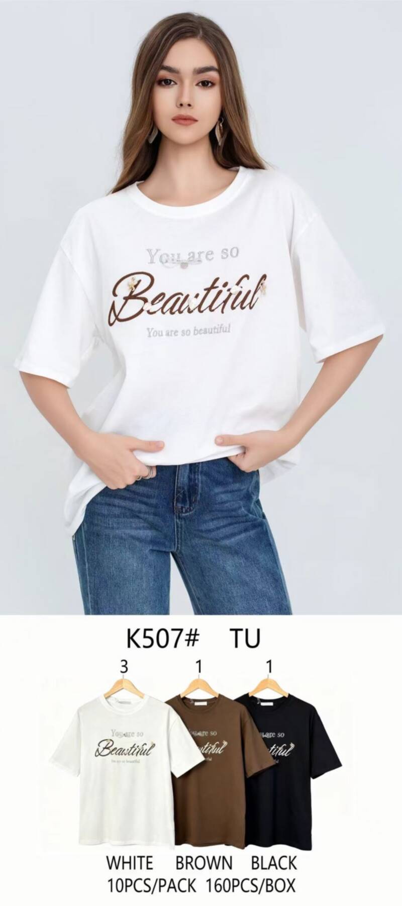 Bluzki damskie Roz Standard, Mix Kolor Paczka 10 szt