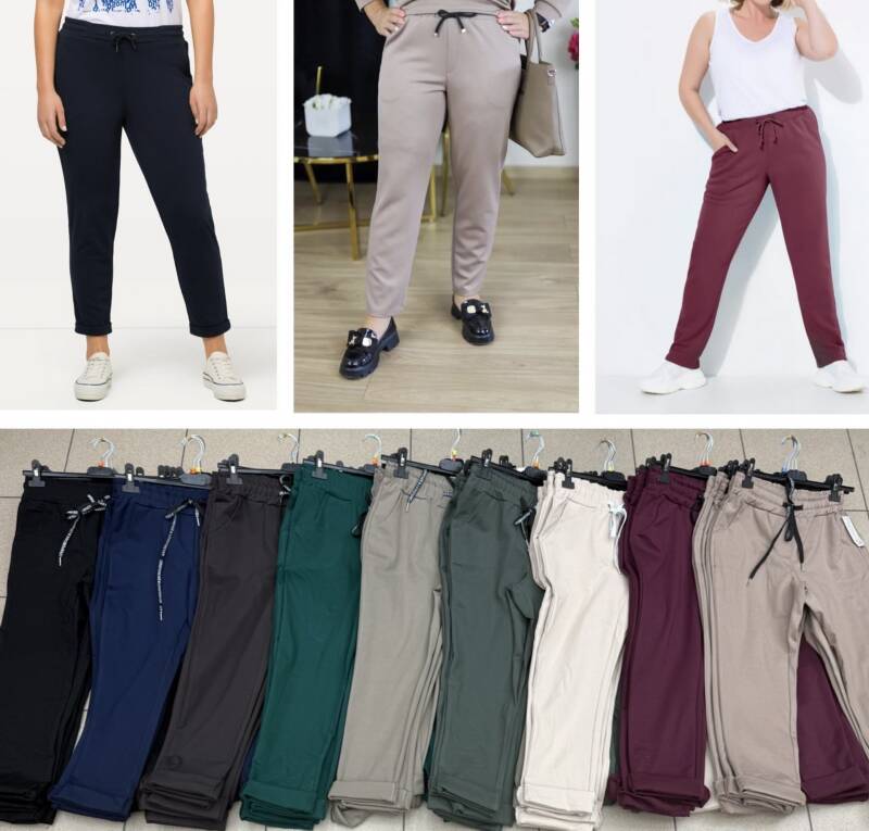Spodnie damskie (Włoskie produkt) Roz 2XL-6XL, Mix Kolor Paczka 5 szt