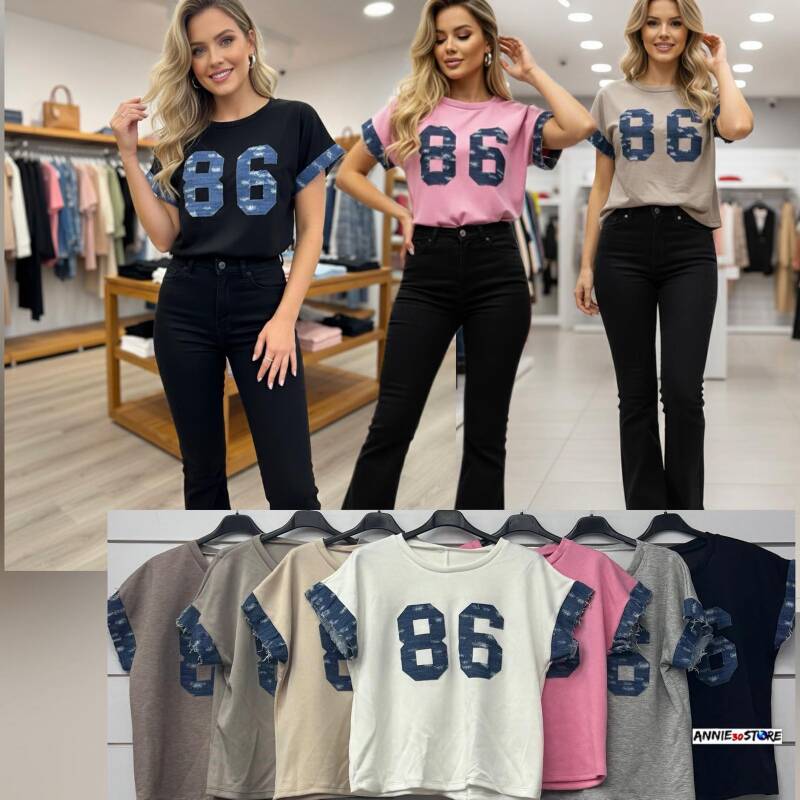 Bluzki damskie (Włoskie produkt) Roz Standard, Mix Kolor Paczka 10 szt