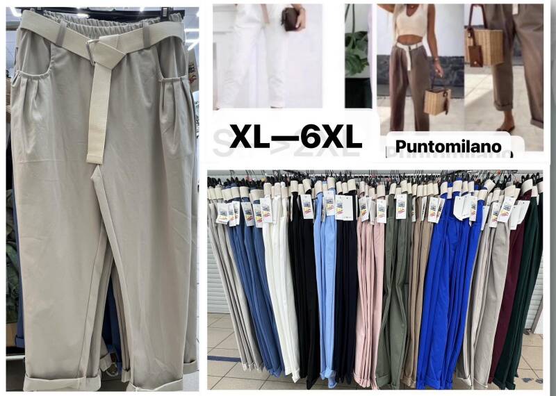 Spodnie damskie (Włoskie produkt) Roz XL-6XL, Mix Kolor Paczka 5 szt