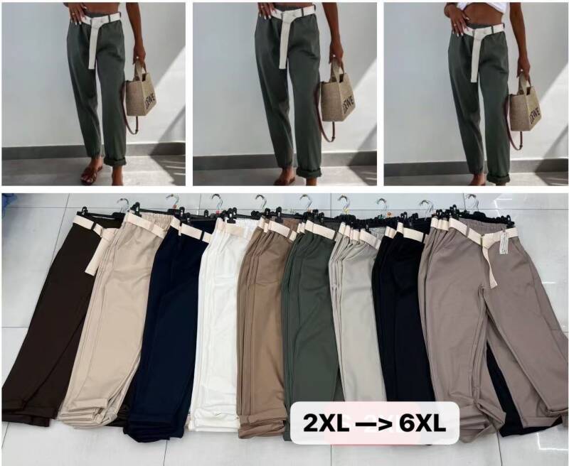 Spodnie damskie (Włoskie produkt) Roz 2XL-6XL, Mix Kolor Paczka 5 szt