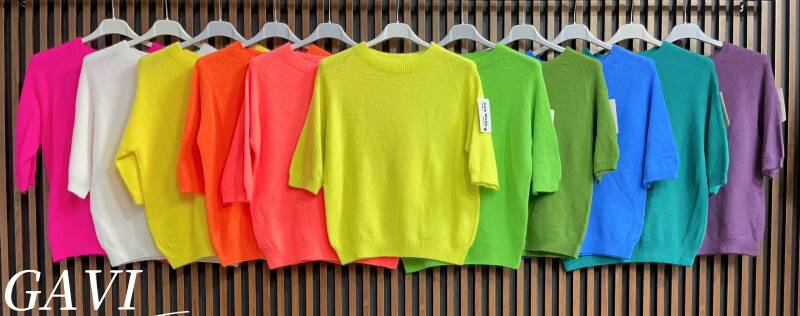 Bluzki damskie (Włoskie produkt) Roz Standard, Mix Kolor Paczka 5 szt