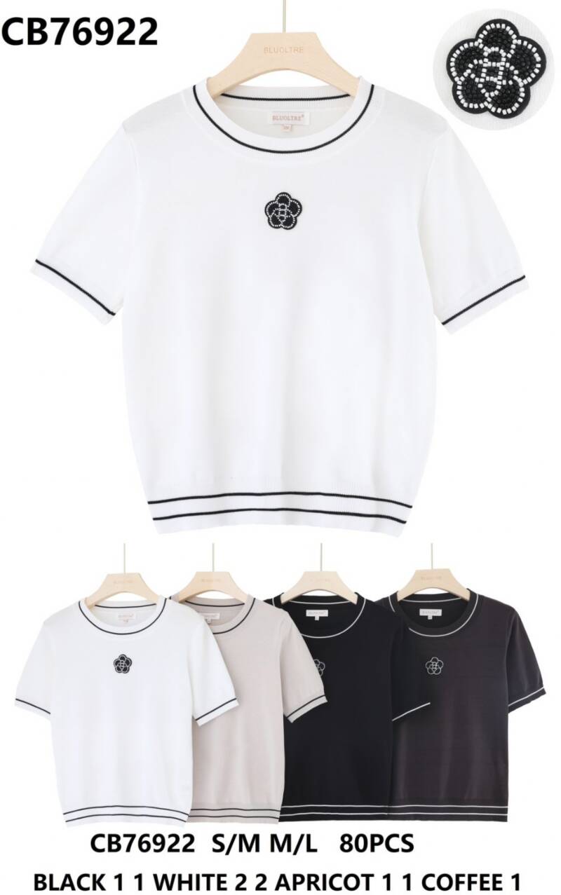 Bluzka damskie (Francja produkt) Roz S/M-L/XL, Mix Kolor .Paczka 10 szt