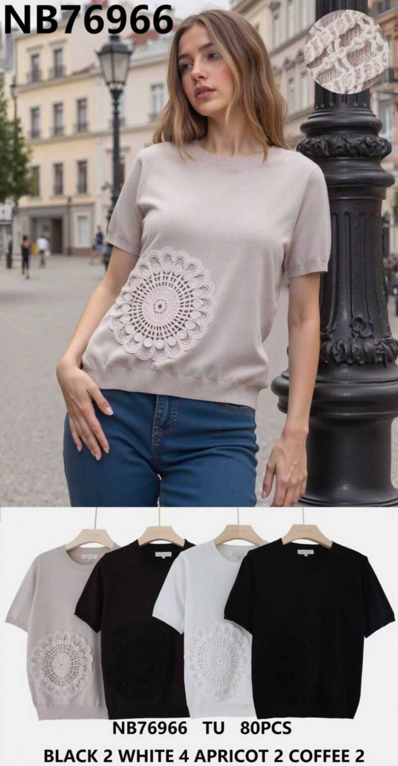 Bluzka damskie (Francja produkt) Roz Standard, Mix Kolor .Paczka 10 szt