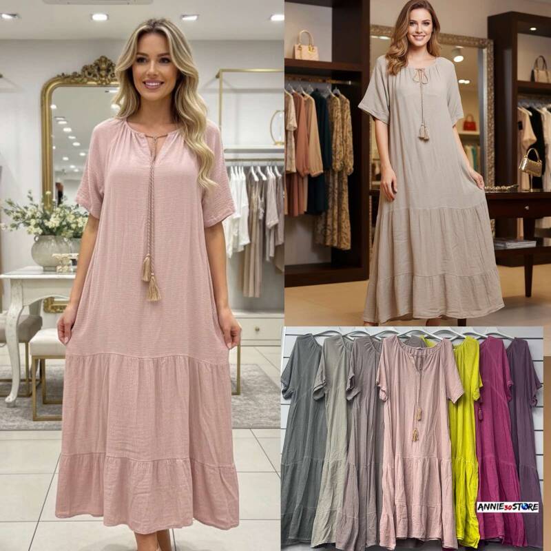 Sukienki damskie (Włoskie produkt) Roz Standard, Mix Kolor Paczka 6 szt