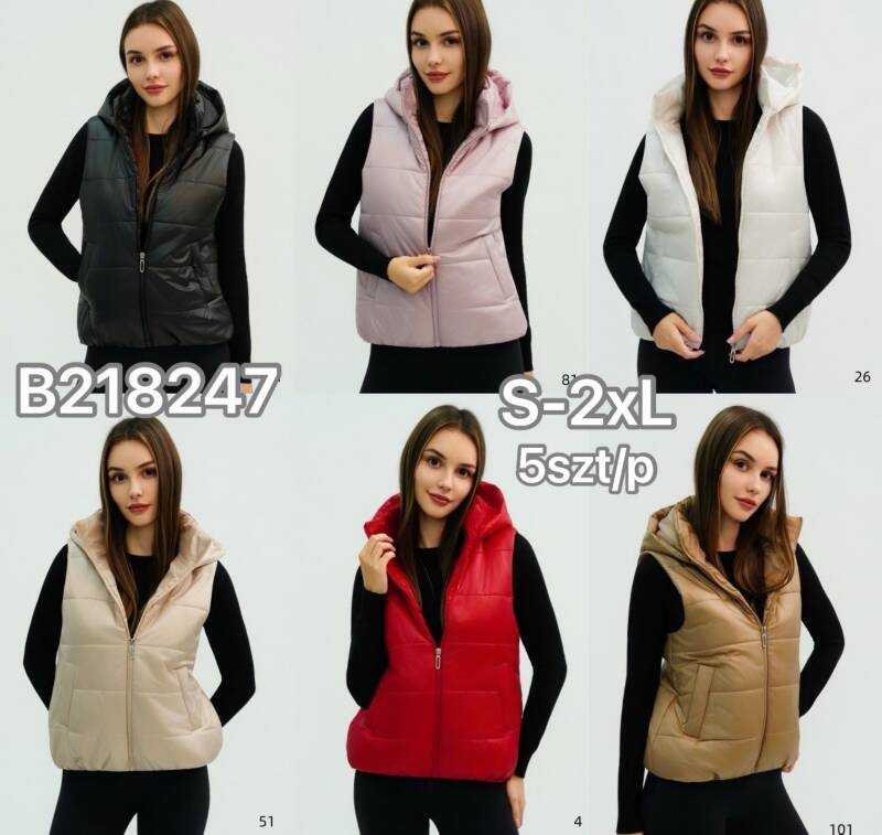 Kamizelki damskie Roz S-2XL, Mix Kolor .Paczka 5 szt