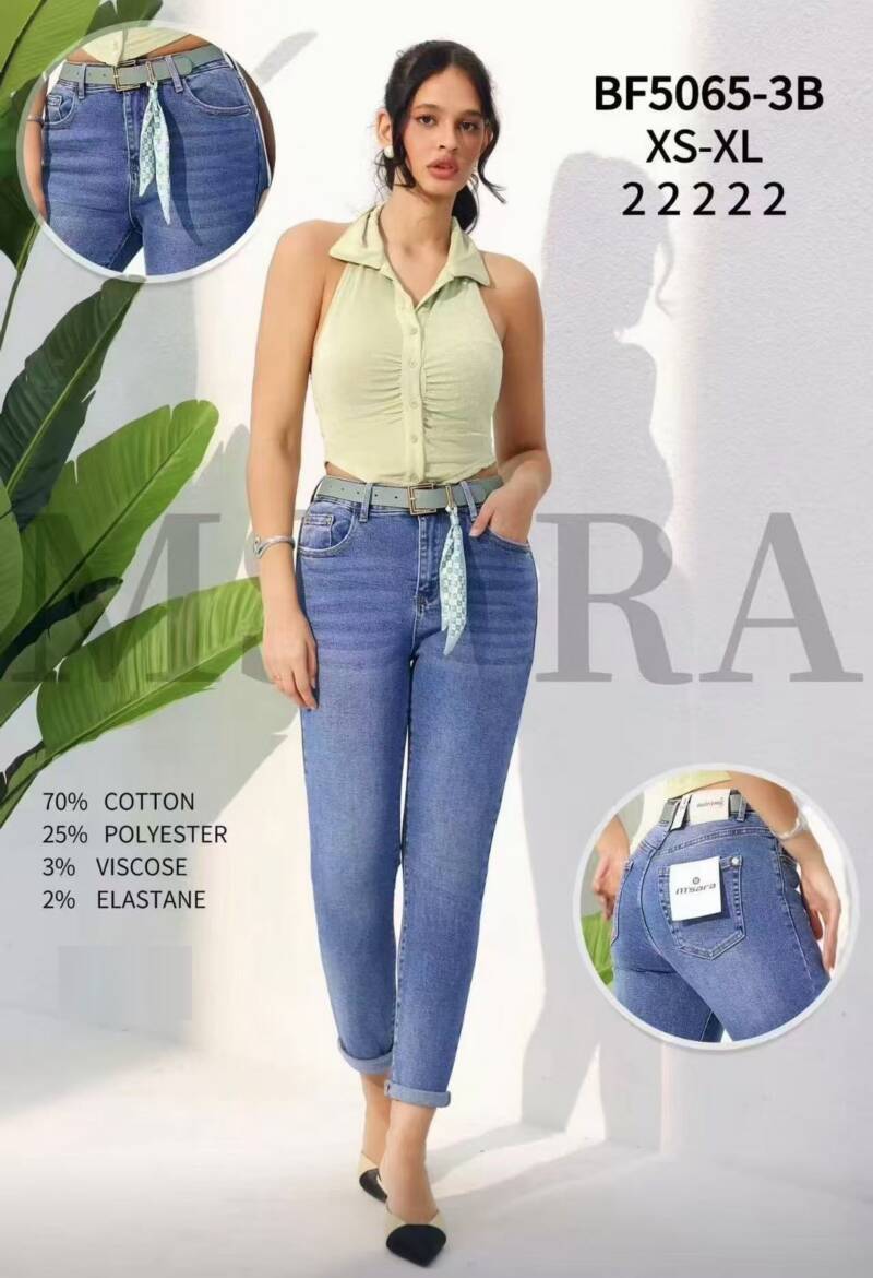 Spodnie damskie jeansy Roz XS-XL, 1 Kolor Paczka 10 szt