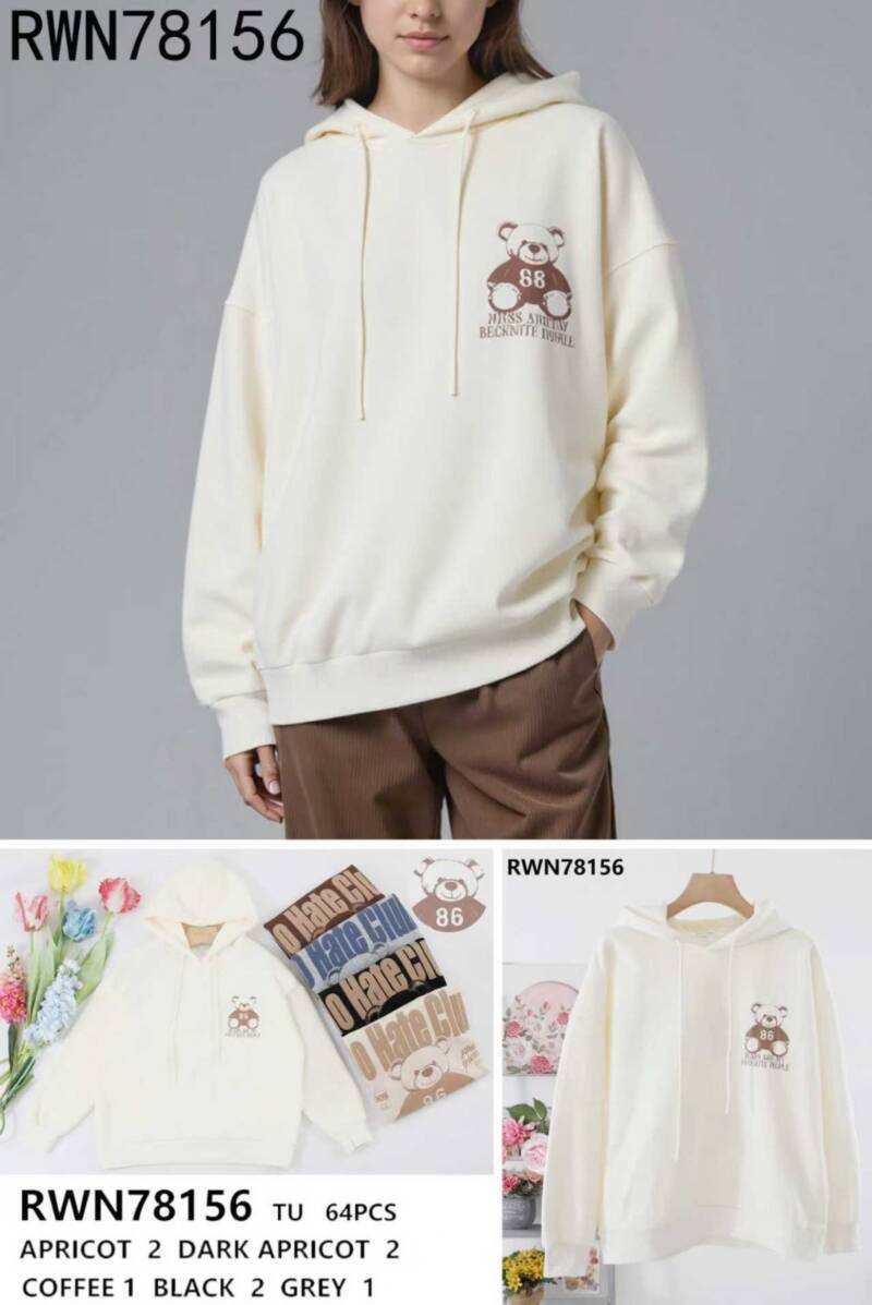 Bluzy damskie (Francja produkt) Roz S/M-M/L, Mix Kolor .Paczka 8 szt 1