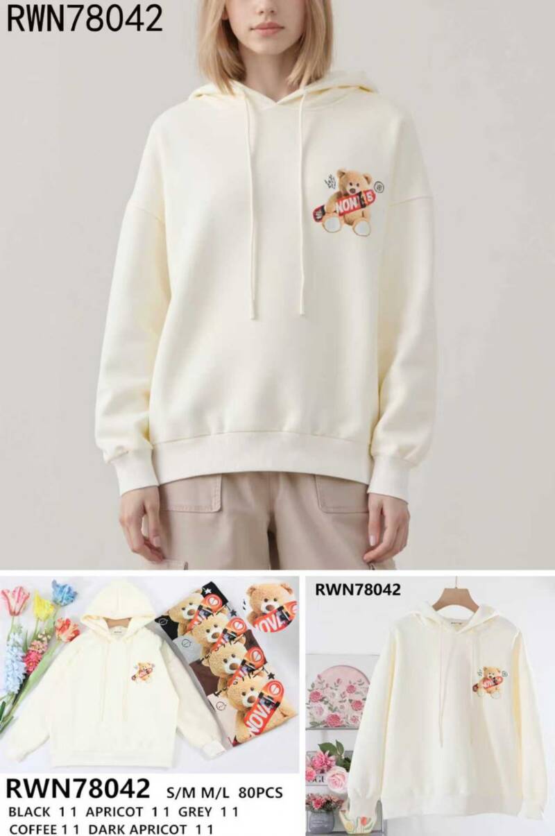 Bluzy damskie (Francja produkt) Roz S/M-M/L, Mix Kolor .Paczka 10 szt 1