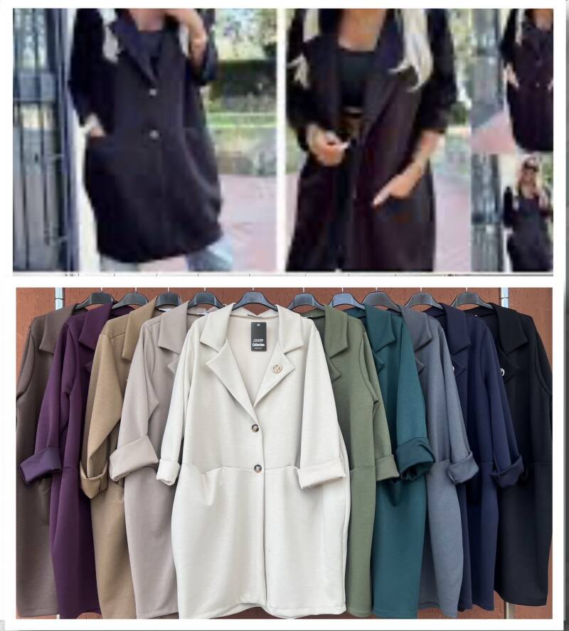 Płaszcze Damskie (Włoskie produkt) Roz Standard, Mix Kolor Paczka 5 szt