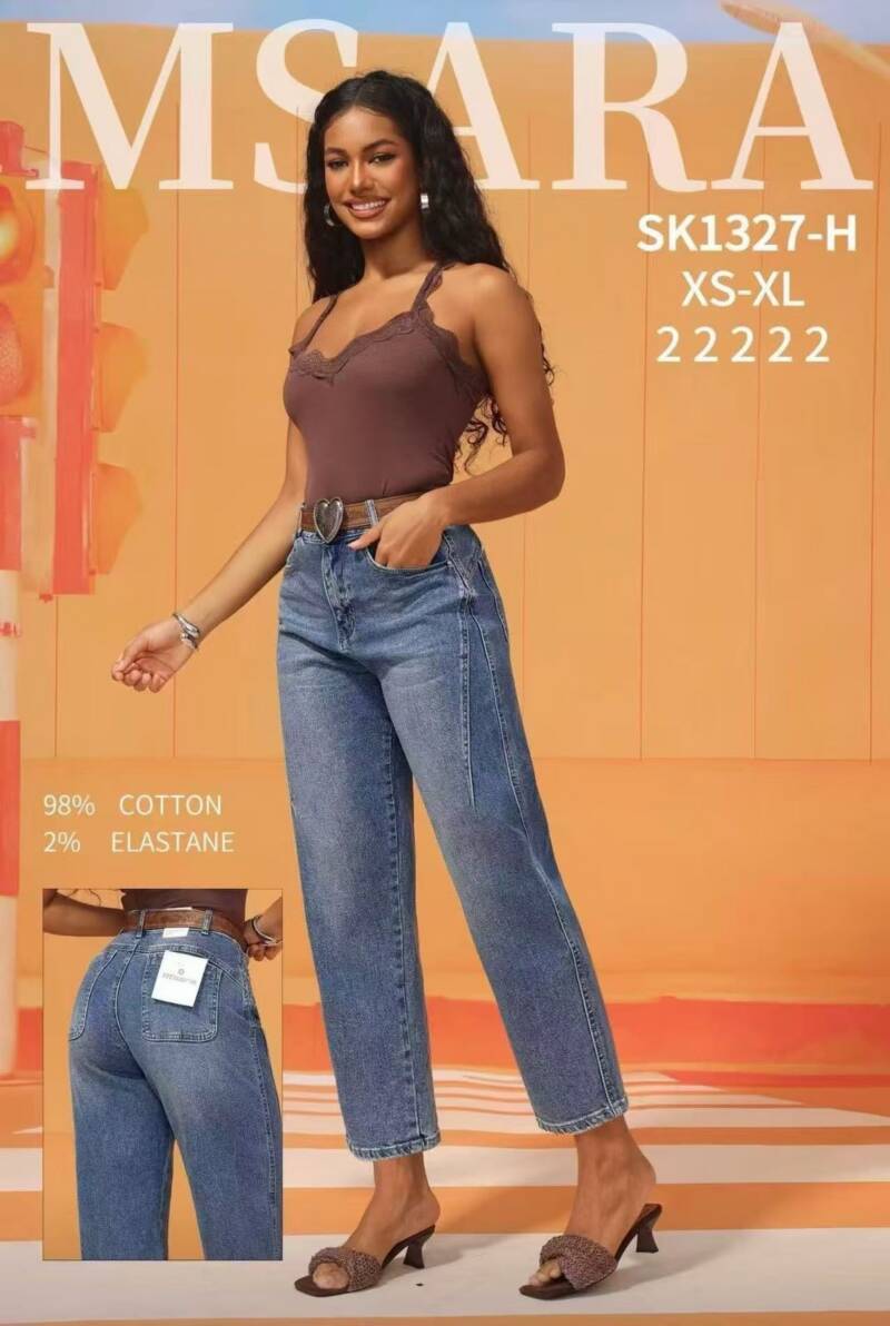 Spodnie damskie jeansy Roz XS-XL, 1 Kolor Paczka 10 szt