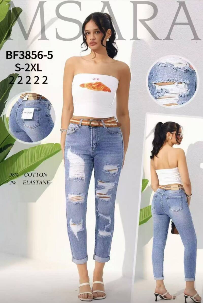 Spodnie damskie jeansy Roz S-2XL, 1 Kolor Paczka 10 szt