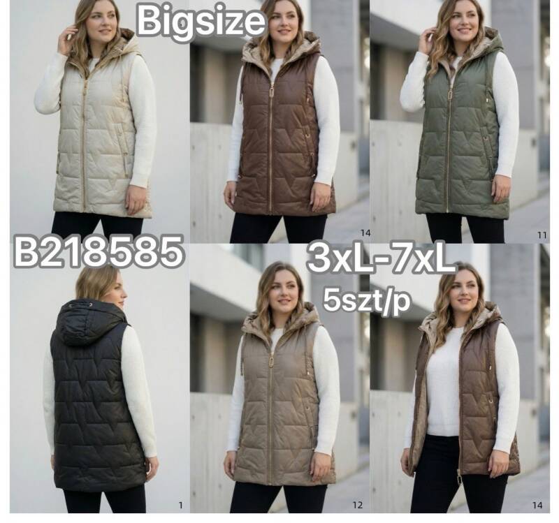 Kamizelki damskie Roz 3XL-7XL, Mix Kolor .Paczka 5 szt 1