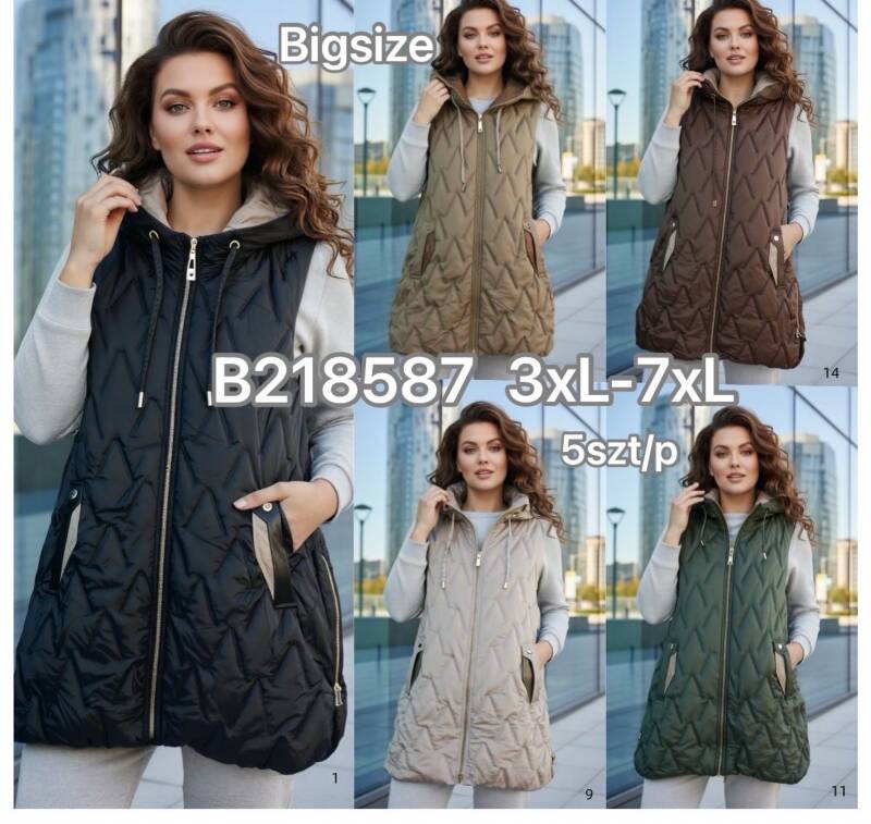 Kamizelki damskie Roz 3XL-7XL, Mix Kolor .Paczka 5 szt