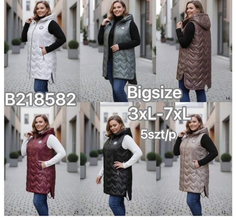 Kamizelki damskie Roz 3XL-7XL, Mix Kolor .Paczka 5 szt 1