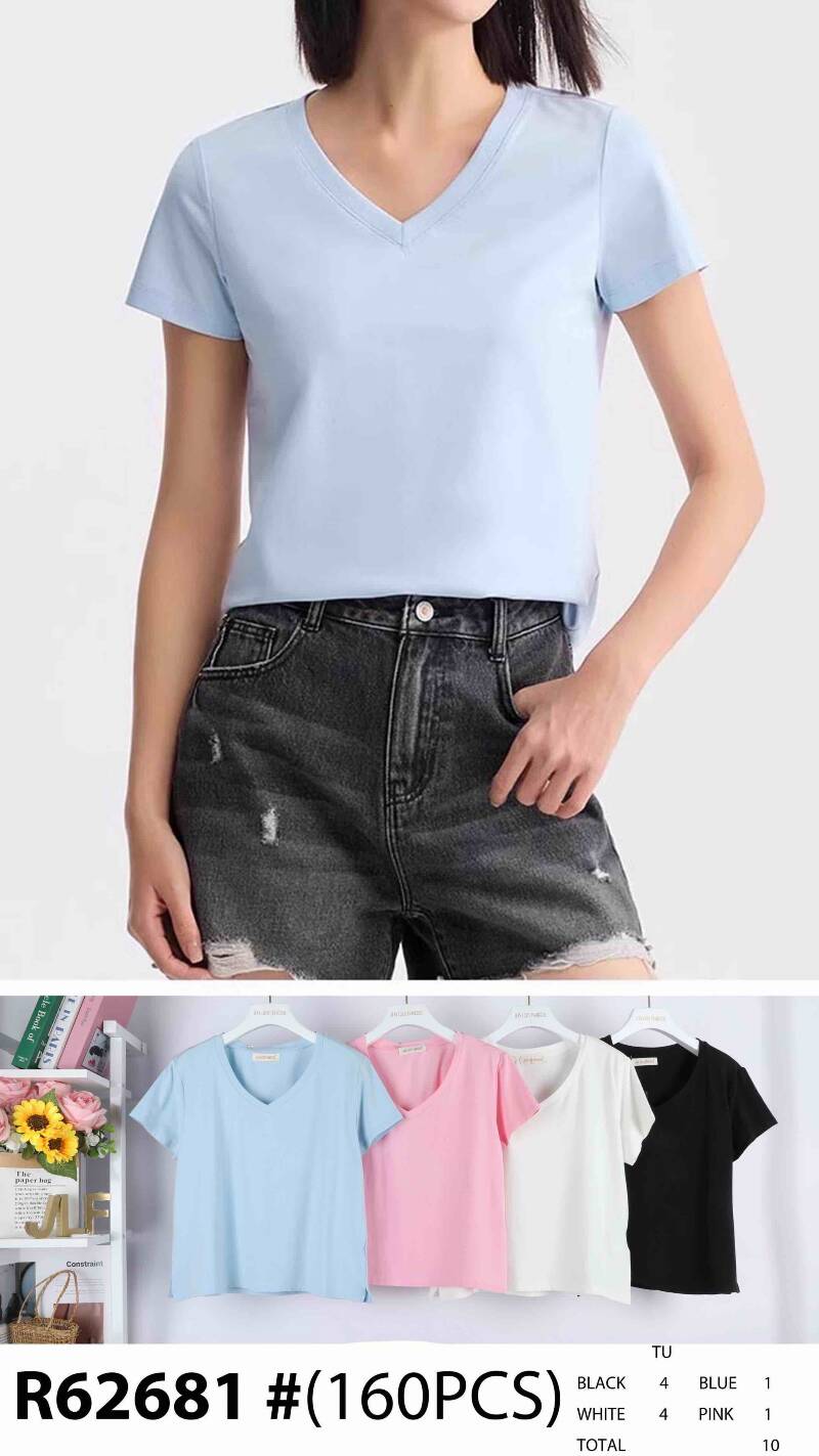 Bluzka damskie (Francja produkt) Roz Standard, Mix Kolor .Paczka 12 szt