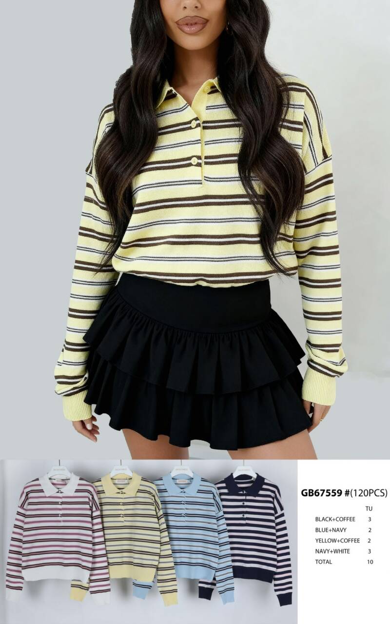 Bluzka damskie (Francja produkt) Roz Standard, Mix Kolor .Paczka 10 szt