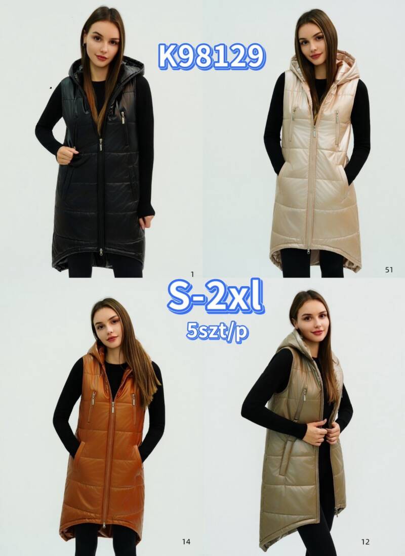 Kamizelki damskie Roz S-2XL, Mix Kolor .Paczka 5 szt